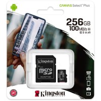 Card memorie Kingston Canvas Select Plus, 256 GB, Clasa 10